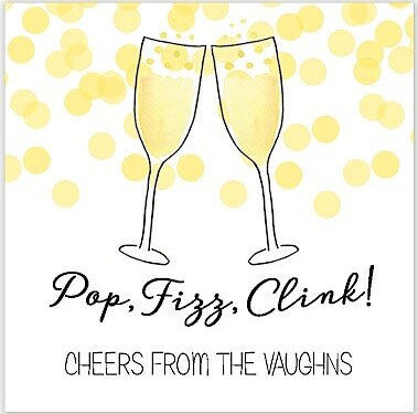 Champagne Toast Stickers